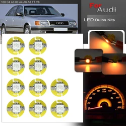 10x Led Speedo Tacho Temp LCD Display Illumination Instrument Panel Light Bulbs For Audi 100 C4 80 B4 A4 A6 A8 Coupe TT 8N V8