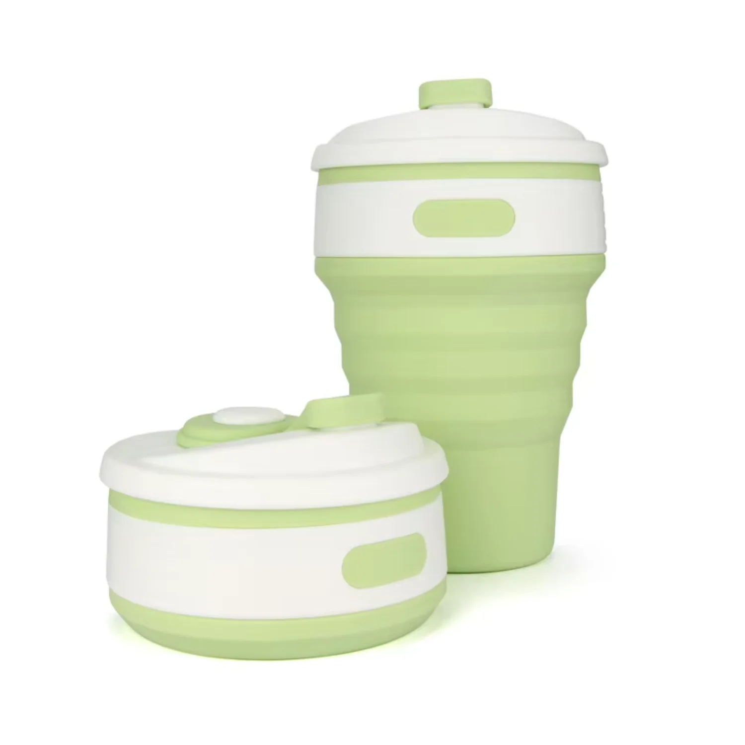 

High BPA-Free 16 oz Silicone Coffee Reusable Recyclable Foldable Portable Life Drinkware