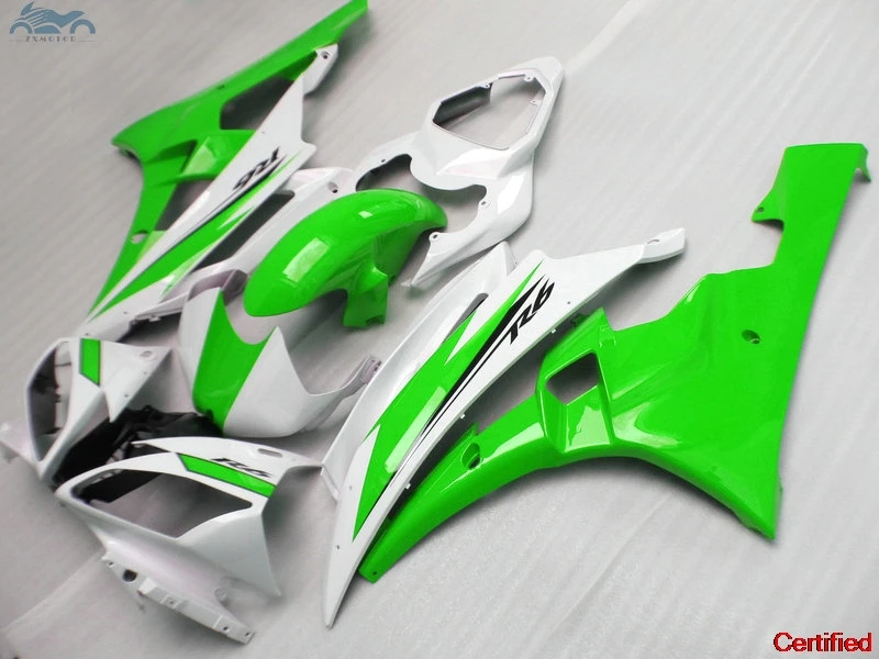 

All New Fairing kit fit for YAMAHA R6 YZFR6 2006-2007 YZF R6 06-07 green white fairing body repair parts FY25