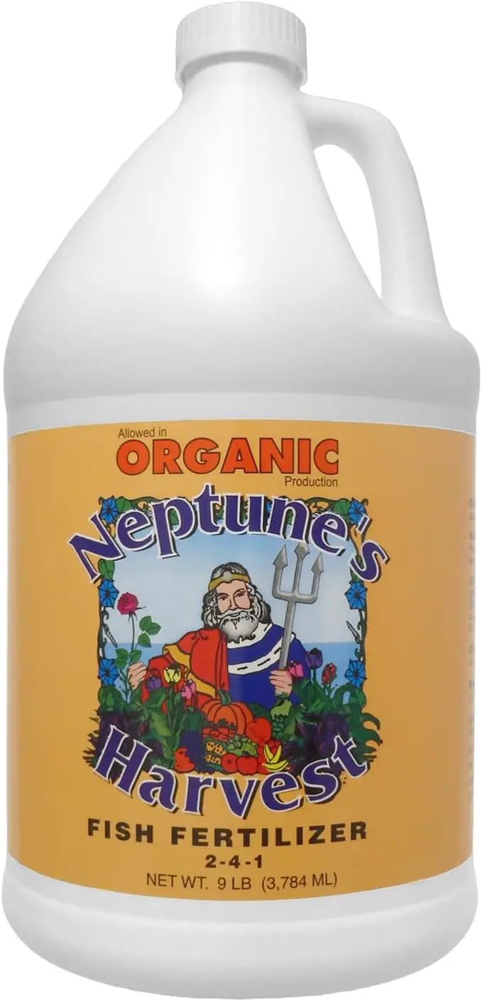 

Органическое жидкое рыбное удобрение (2-4-1) для овощей, цветов, фруктов, деревьев, травы - питание для комнатных и уличных растений, галлон