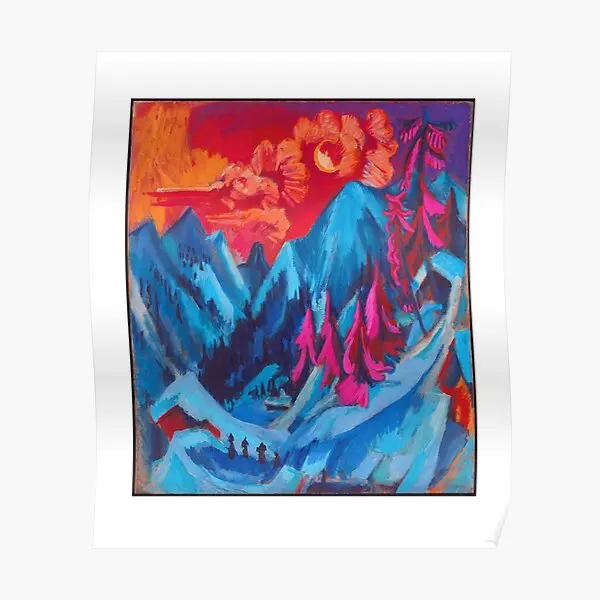 Ernst Ludwig Kirchner Winter Landscape I  Poster Print Art Wall Mural Decoration Picture Modern Vintage Room Decor No Frame