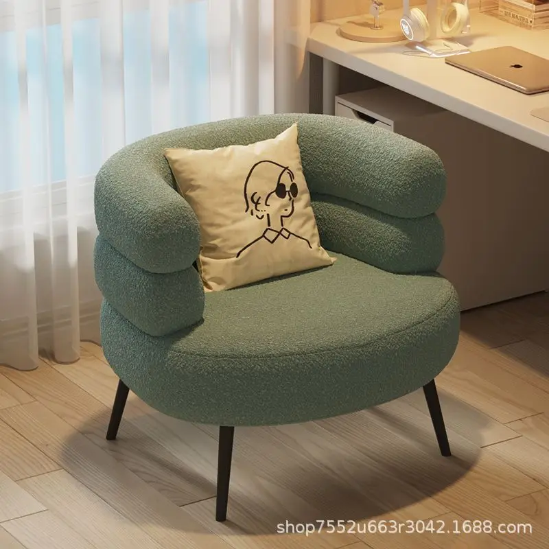 Internet beroemdheid rugleuning bank lamswol luie fauteuil woonkamer slaapkamer garderobe casual make-up stoel dressoir stoel