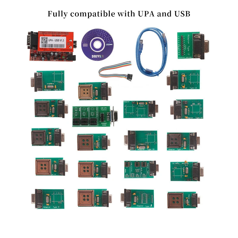 

Основный блок UPA USB-программатора V1.3 для настройки чипа ЭБУ, программирование EEPROM
