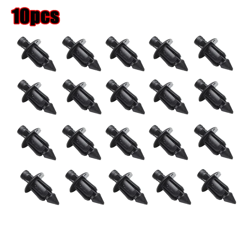 6mm Black Rivet Fairing Bodywork Trim Panel Fastener Screw Clips Universal For Suzuki Honda Yamaha Kawasaki