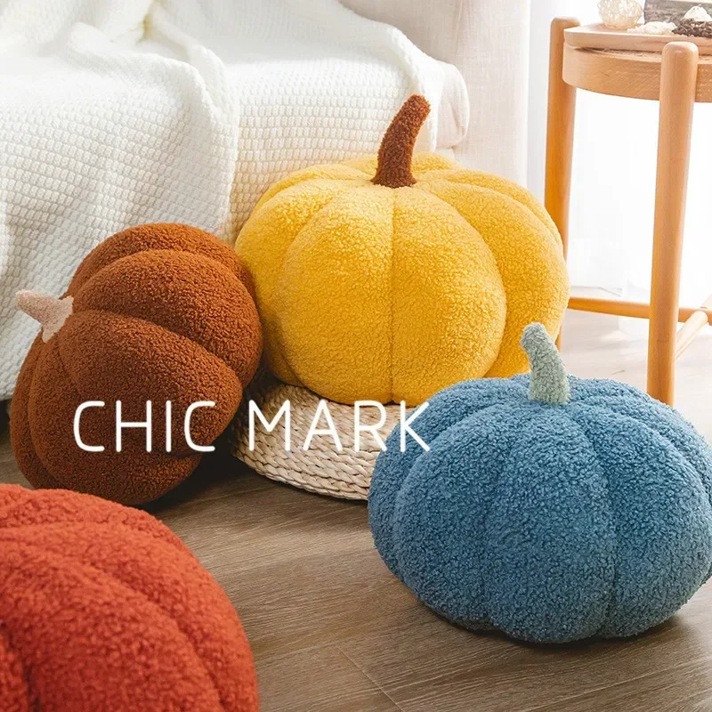 Pumpkin Throw Pillow, Nordic Ins Style Creative Cute Special-shaped Plush Pillow, Living Room Sofa Cushion Throw Pillow Head