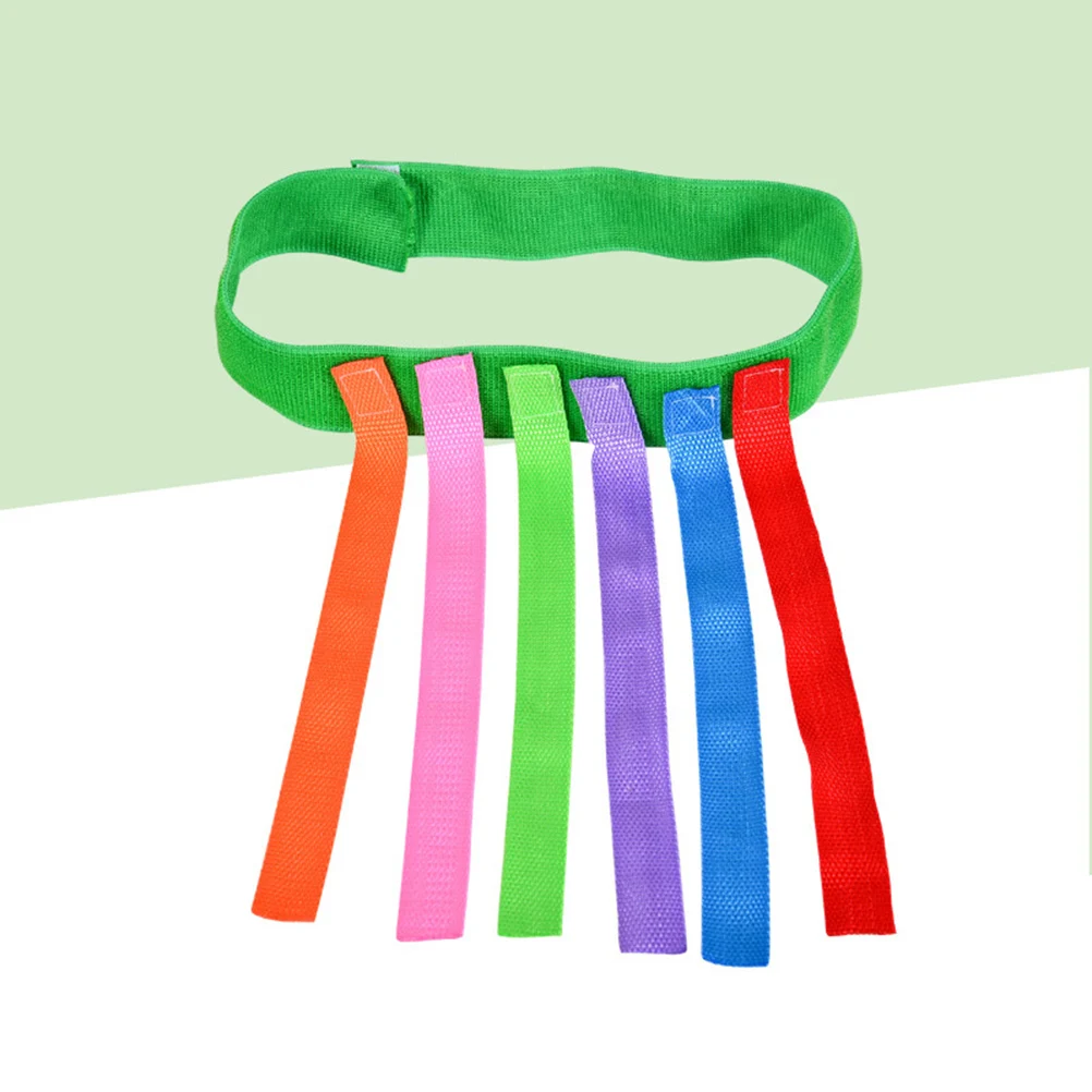 4 Uds. De juguetes deportivos para niños, cinturón de juego de tracción de cola, tonos tierra educativos al aire libre, colas de jardín de infantes, niño rojo