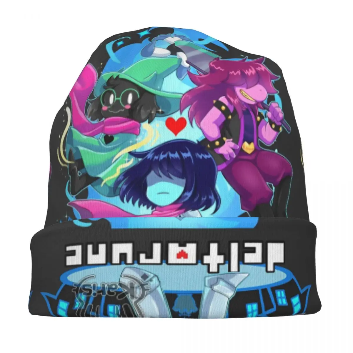 Deltarune Skullies Beanies Hat Video Game Cool Men Women Outdoor Cap Warm Dual-use Bonnet