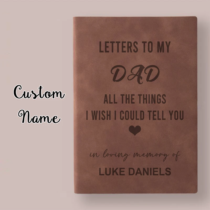 

Loss Of Father Memorial Gift Journal DAD Grief Journal My Dad In Heaven Sympathy Gift Father In Heaven Notebook Personlized Logo