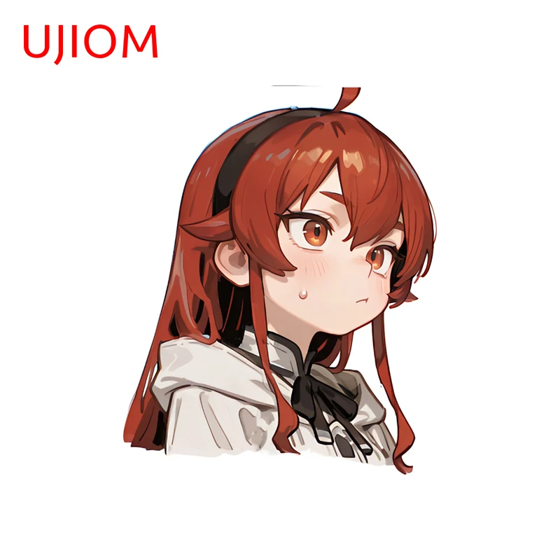 UJIOM Eris Boreas Greyrat Lovely Anime Figure Wall Sticker Funny Sunscreen Decal Suitable For Delicate Adhesive Wallpapers Decor