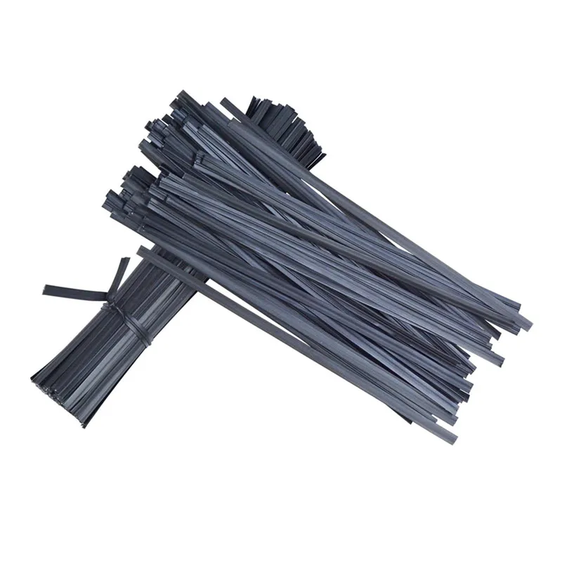 1000pcs Black White Cable Twist Ties Plastic Twist Ties with Rugged Metal Innercores Reusable Fastening Cable Cord Wire Ties