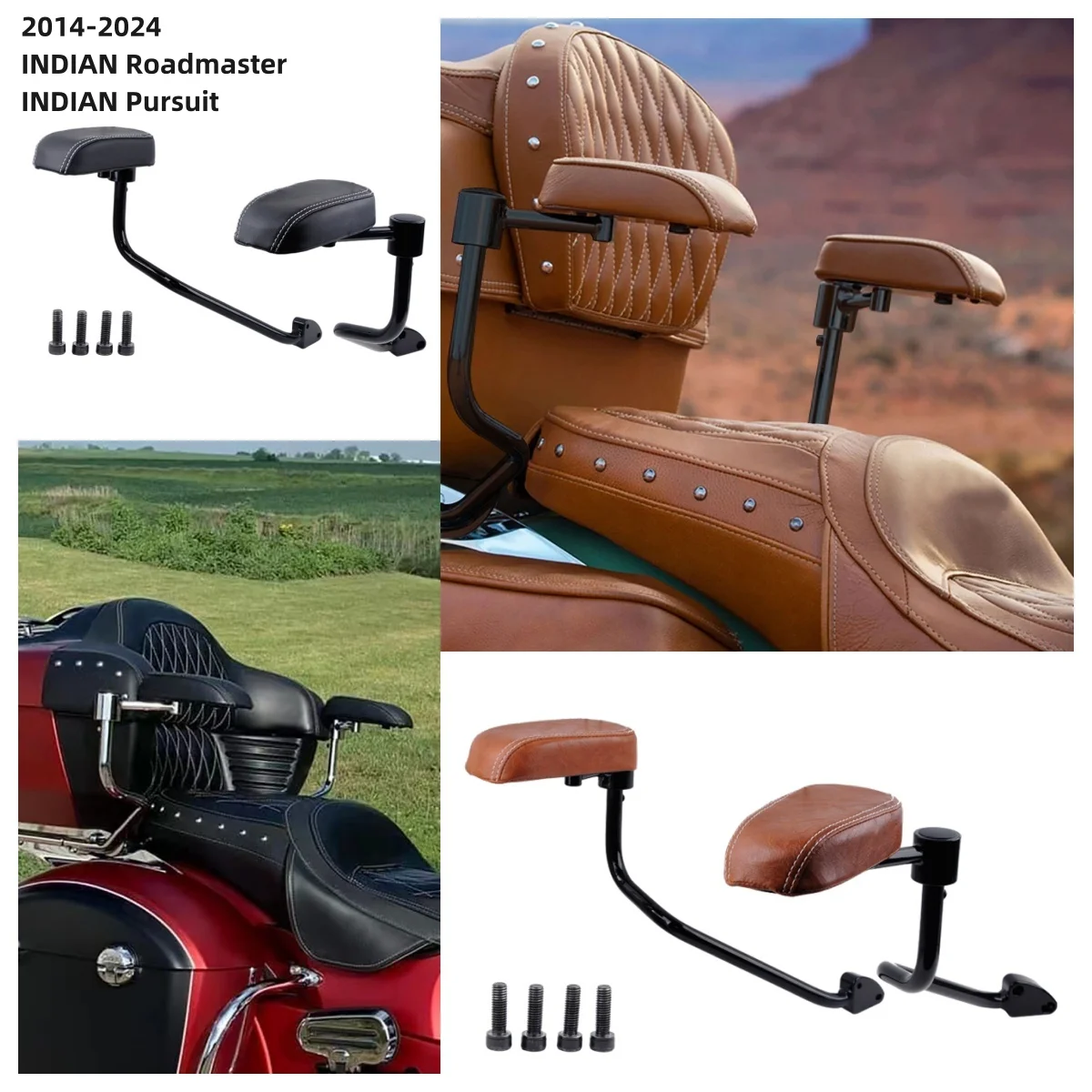 

For INDIAN Roadmaster INDIAN Pursuit Passenger Armrest Trunk Left Right Support Roadmaster Pursuit Motorcycle Pursuit 2021-2025