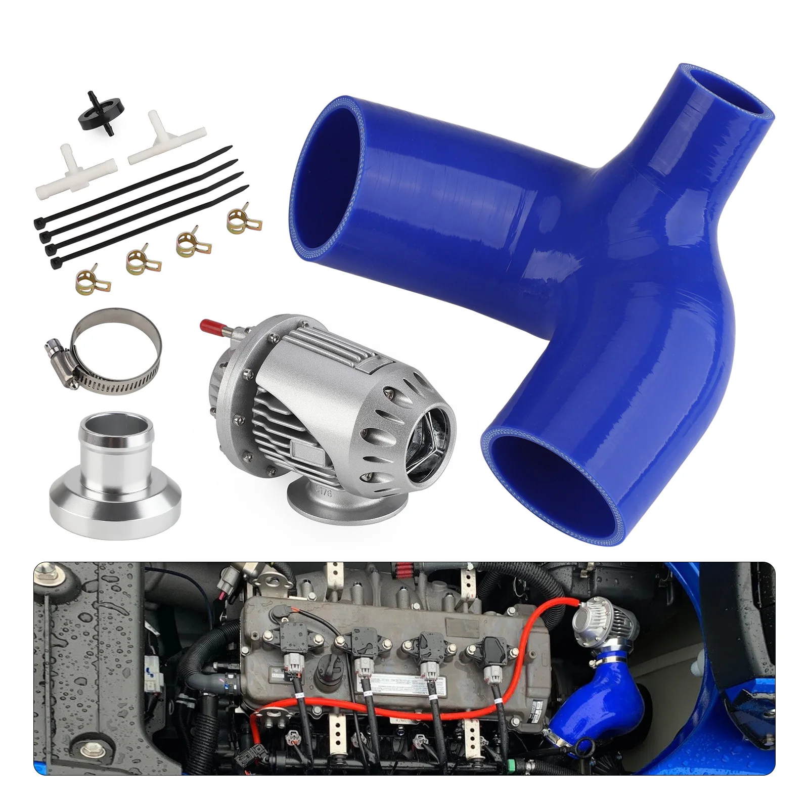 LS Turbo Kit Supercharger Blow Off BOV für FZR Yamaha FX WAVERUNNER Jet Ski FZS SVHO SHO GP1800 FZR FZS SHO SVHO Motorrad – Detail 2