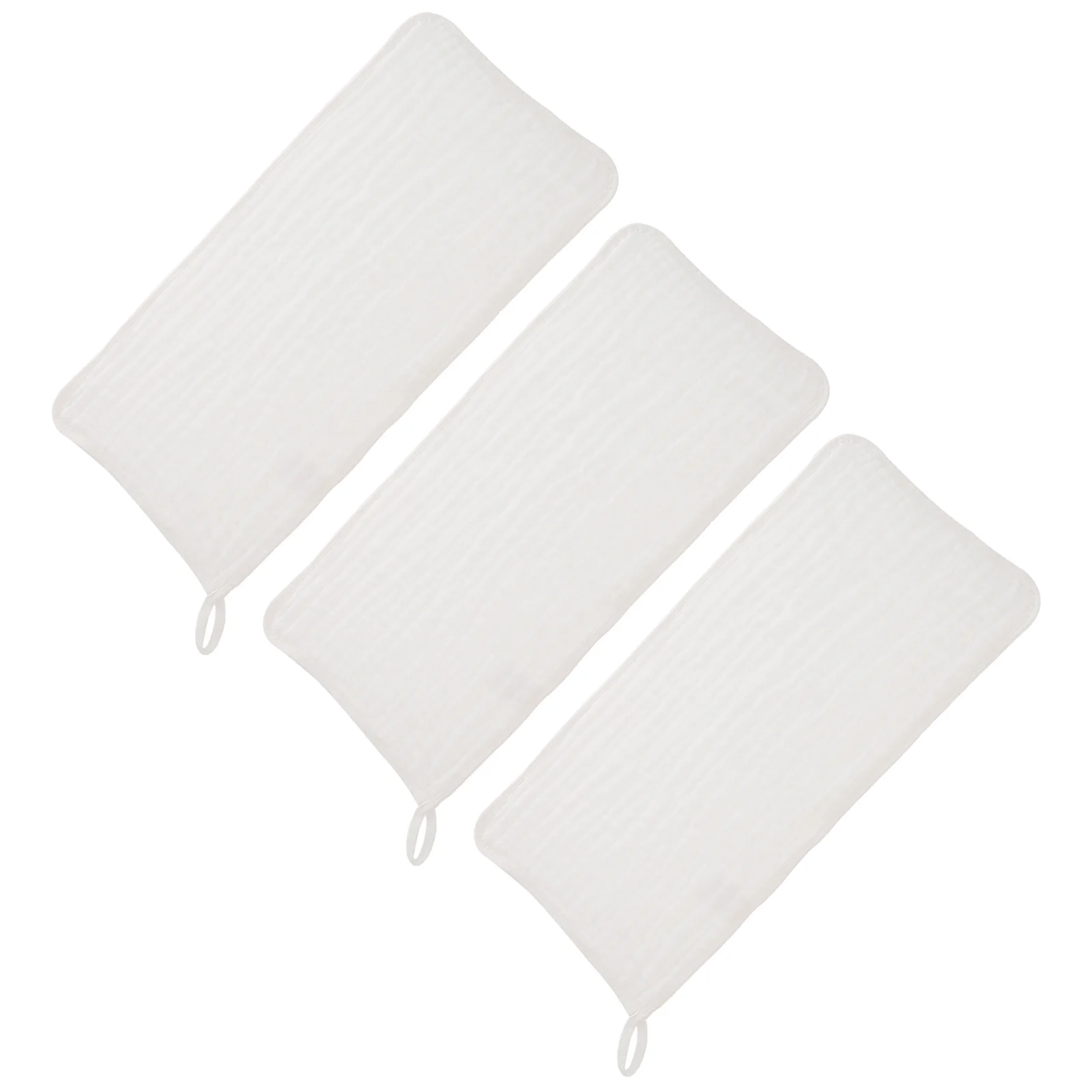 

3Pcs Baby Burp Cloth Soft Absorbent Wear-Resistant Towels Convenient Infant Spit-Up Drool Protector Household Baby Cloth