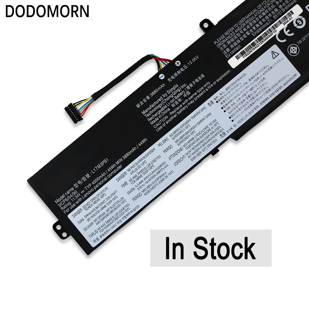 New L17M3PB1 Laptop Battery For Lenovo IdeaPad 330G 330-15ICH 330-17ICH Series 11.34V 45Wh 4000mAh 5B10Q71251 L17C3PB0 L17D3PB0