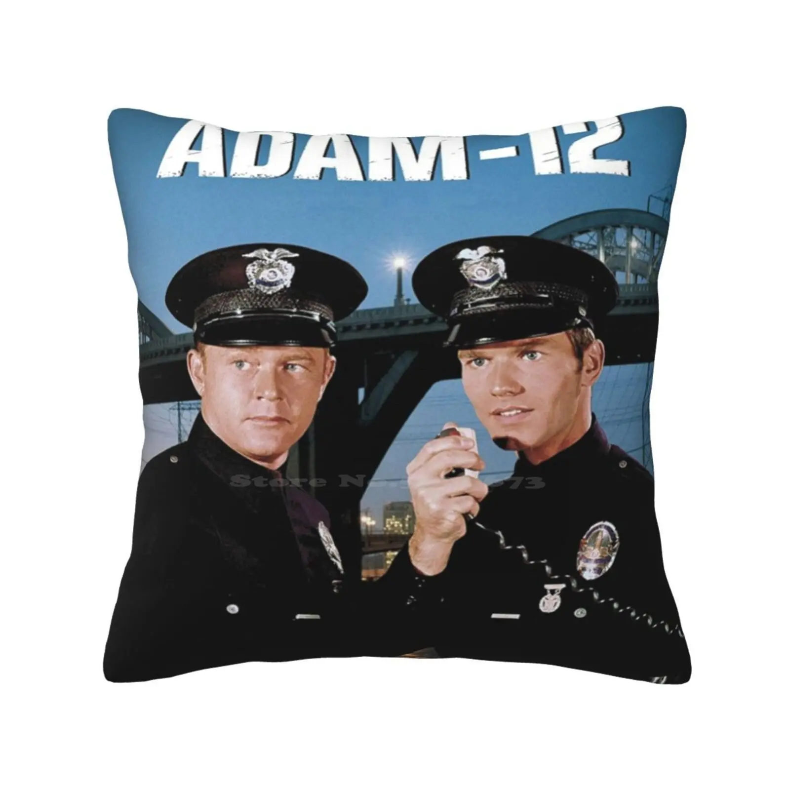 Adam 12 Home Sofa Car Waist Throw Pillowcase Adam 12 Police Officer Lapd Sheriff Crime Cops Series Pete Malloy Jim Reed Miller