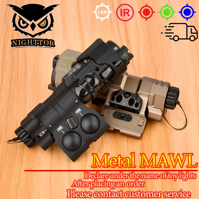 

Tactical MAWL All Metal MAWL-C1 IR Aiming Red Dot Green Blue Adjustable Right and Left Switch Weapon Hunting Scout Light
