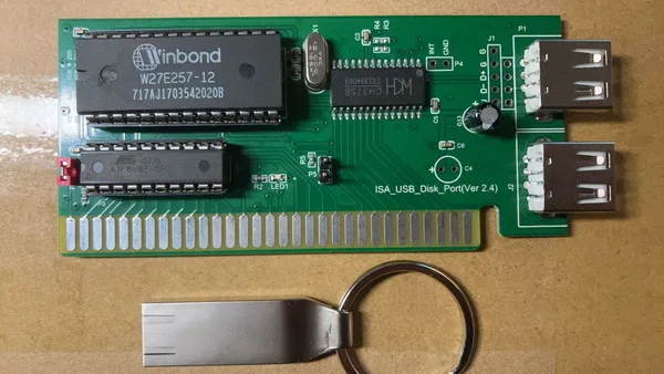 ISA zu USB ISA-Schnittstelle zu USB-Schnittstelle. Schaltkarte für industrielle Steuergeräte