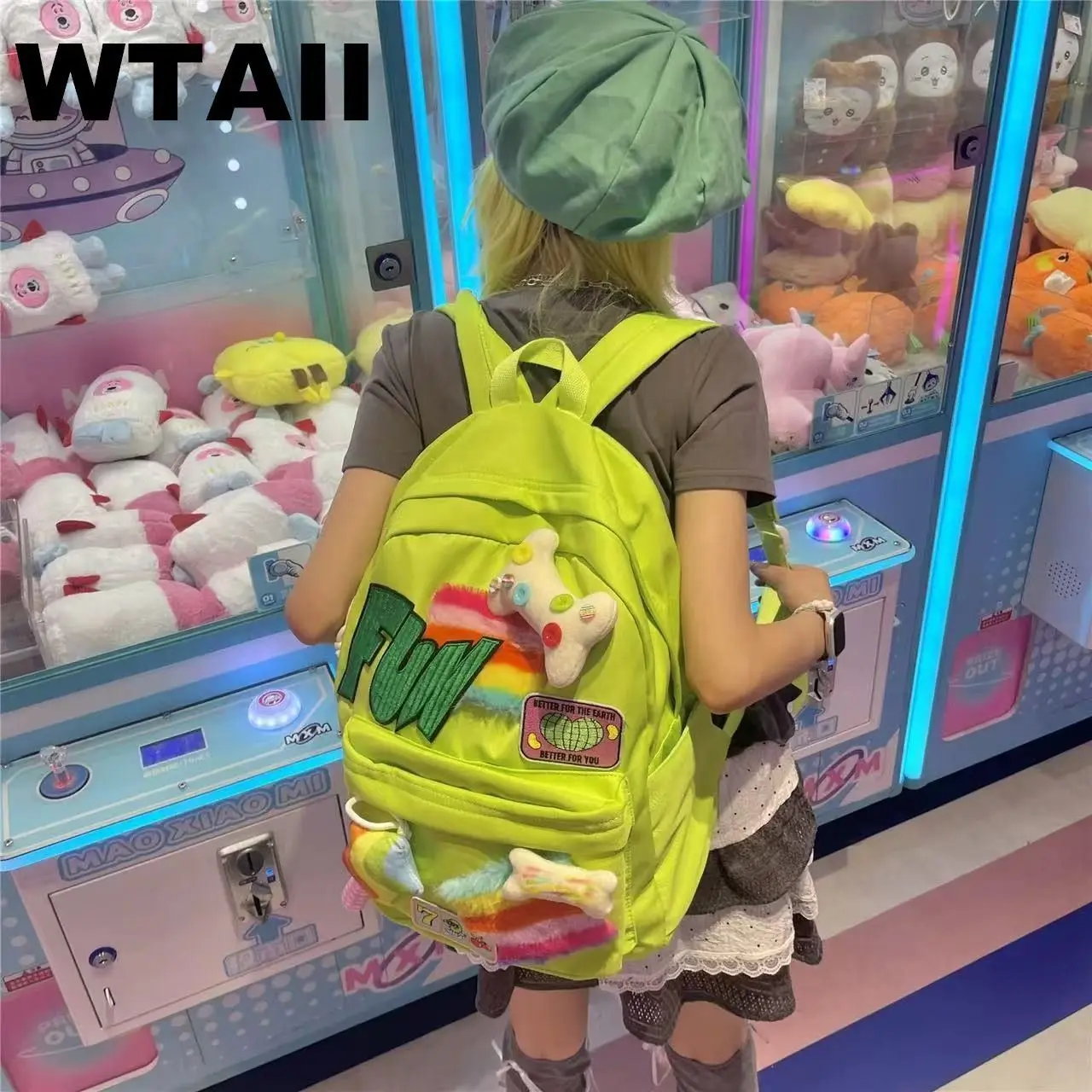 Backpack Nylon 2026 New Fashion Student Spring Summer Back-to-school Season Y2K High-Capacity Backpack