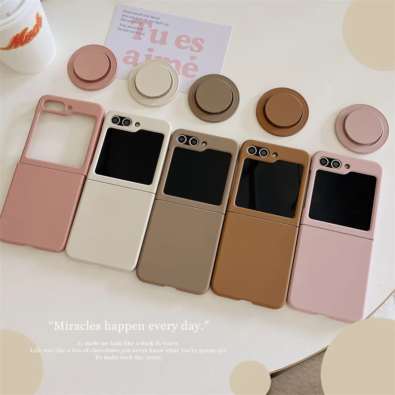 Suitable For Samsung Galaxy ZFlip3/4/5 Folding Screen Mobile Phone Case Magnetic Creative and Cute Protective Case