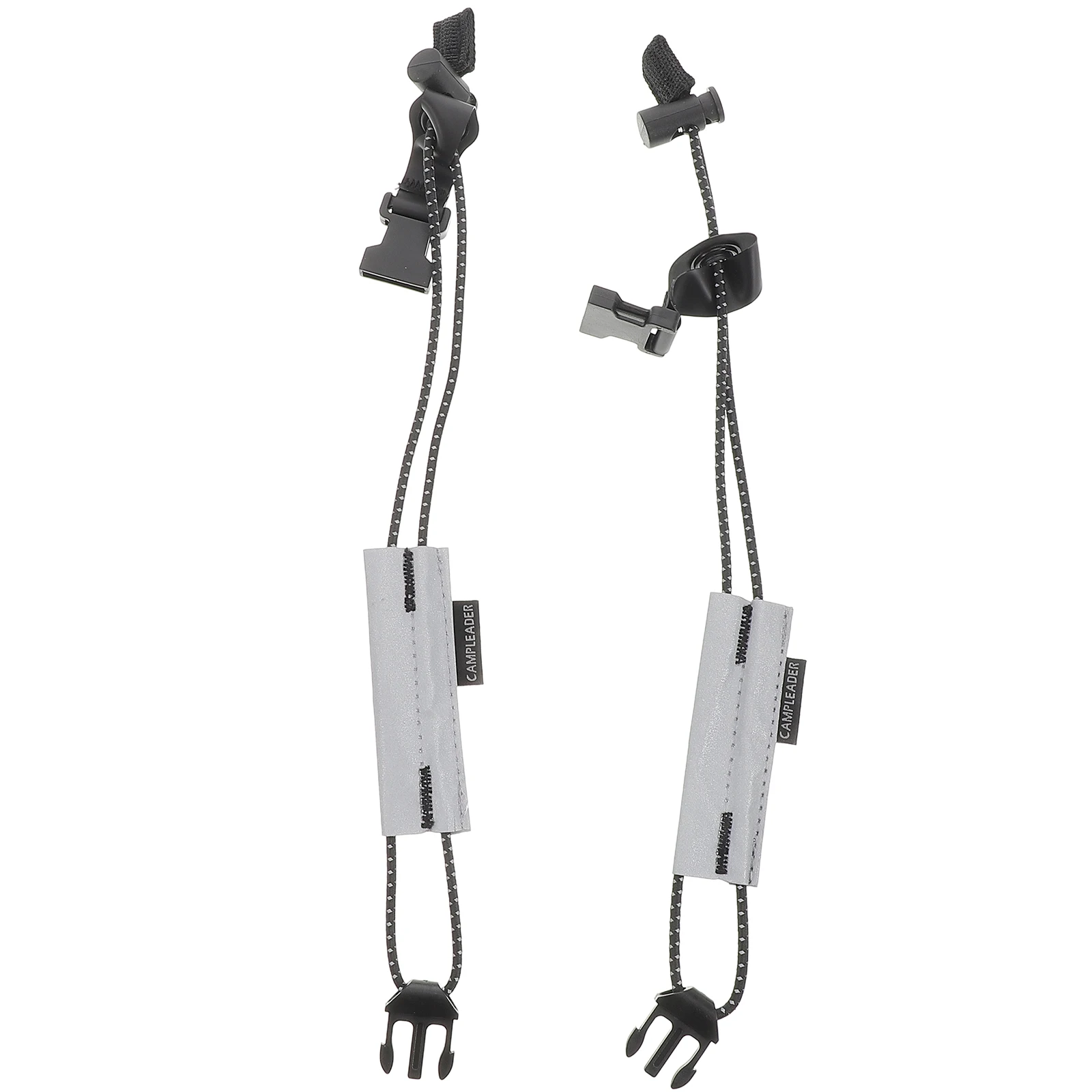 

2pcs Reflective Straps Elastic Cycling Pant Leg Harness Black Adjustable Rope Safety Running Gear Outdoor Tools