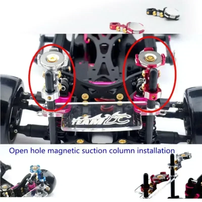 Magnetische Auto Shell Post Mount Onzichtbare Body Post Mount voor 1/10 SCX10 D90 Sakura D3 D4 RC Auto Onderdelen Accessoires