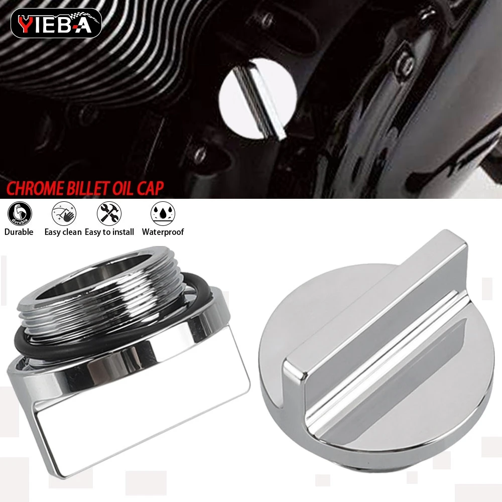 

KLR 250 650 Motorcycle Chrome Billet Oil Filler Cap Cover For Kawasaki KL650B Tengai 1990 1991 KLR250 KLR650 KL 650B Accessories