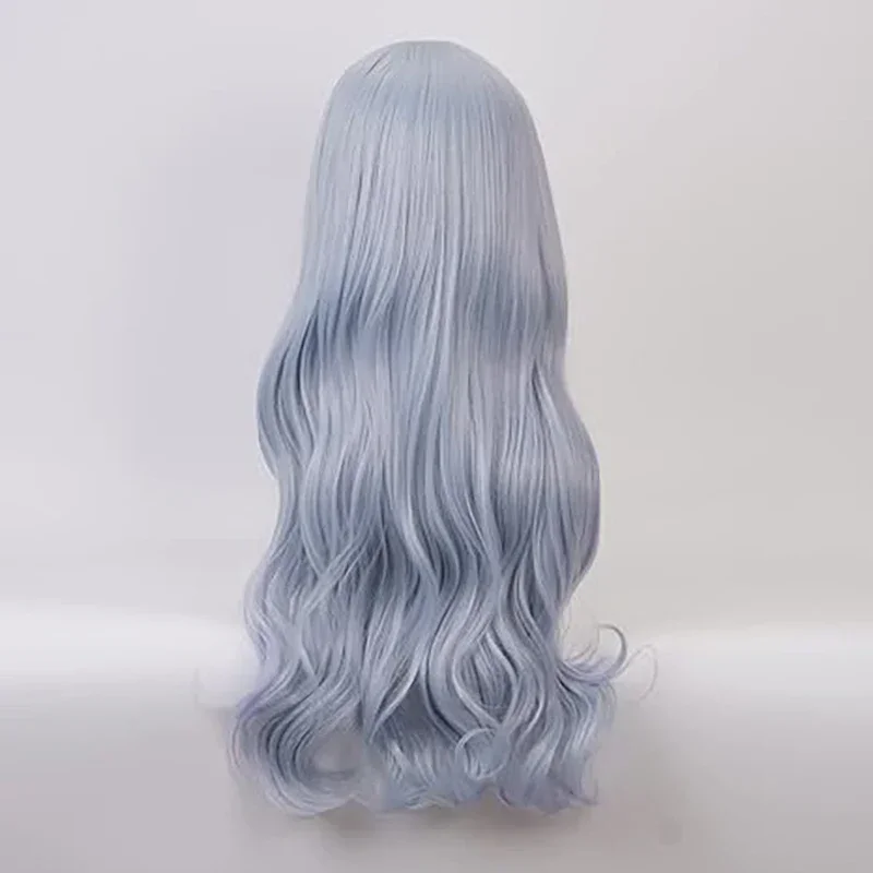 Anime My Hero Academia Eri Cosplay perruque longue vague argent gris synthétique femmes Costume cheveux perruques pour fille fête Cos jeu de rôle