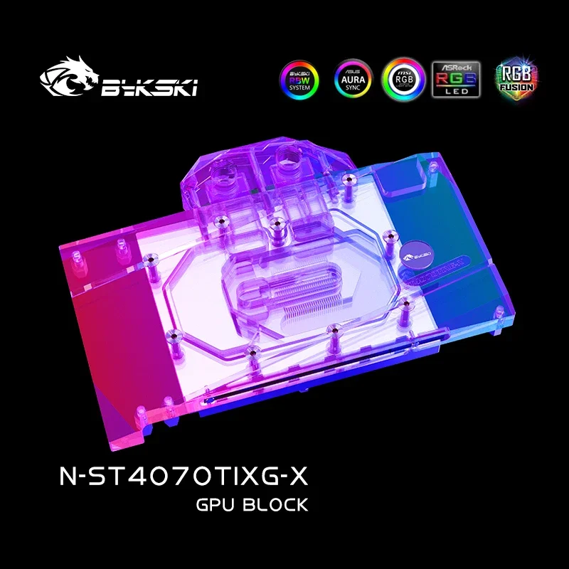 Водяной блок Bykski N-ST4070TIXG-X для Zotac GeForce RTX 4070 Ti X-Gaming/AMP AIRO Trinity видеокарты/медный охладитель-радиатор