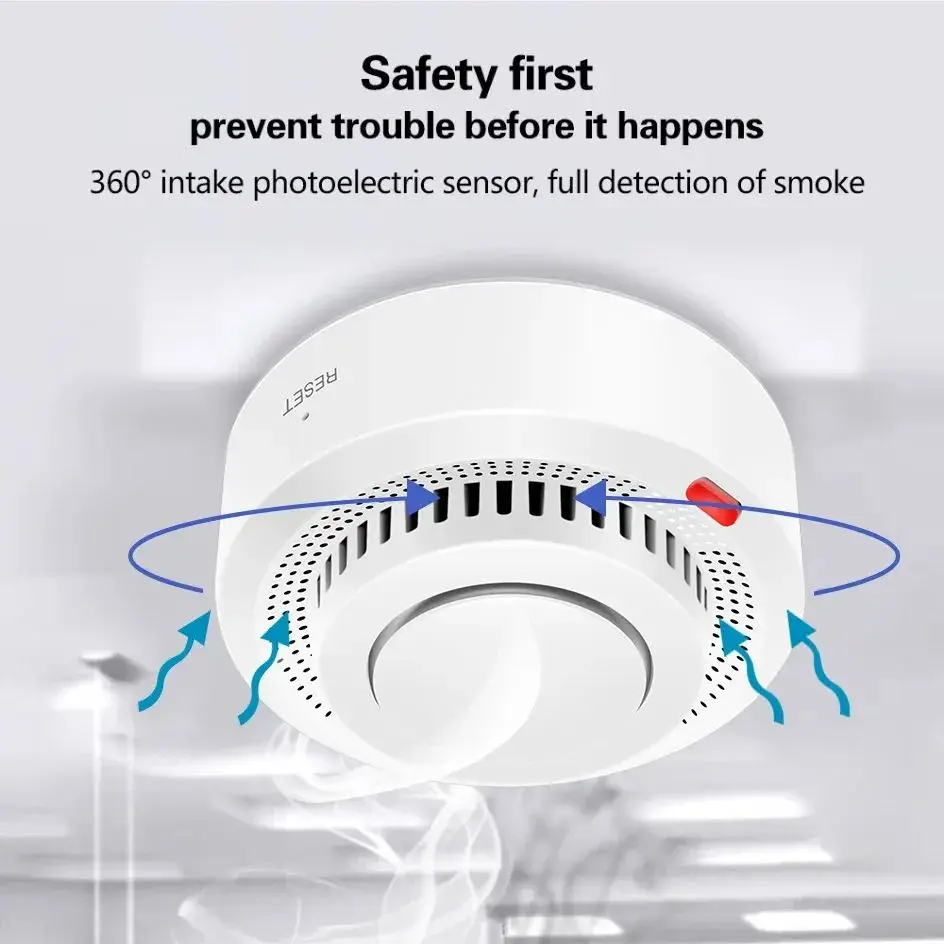 واي فاي المنزل الذكي كاشف الدخان اللاسلكي إنذار الدخان الكتابة على الجدران التحكم عن بعد حساسات الدخان داخلي مصنع مكتب الحماية