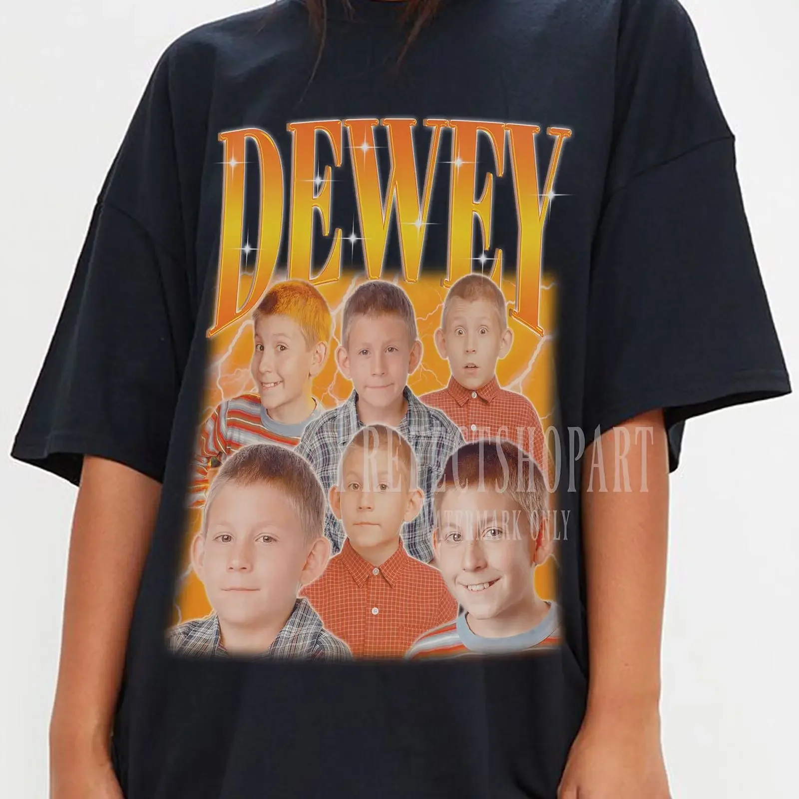 Vintage Dewey Homage T Shirt Malcolm In The Middle Character Erik Per Sullivan Fan  vintage Washed designer clothes Slightly