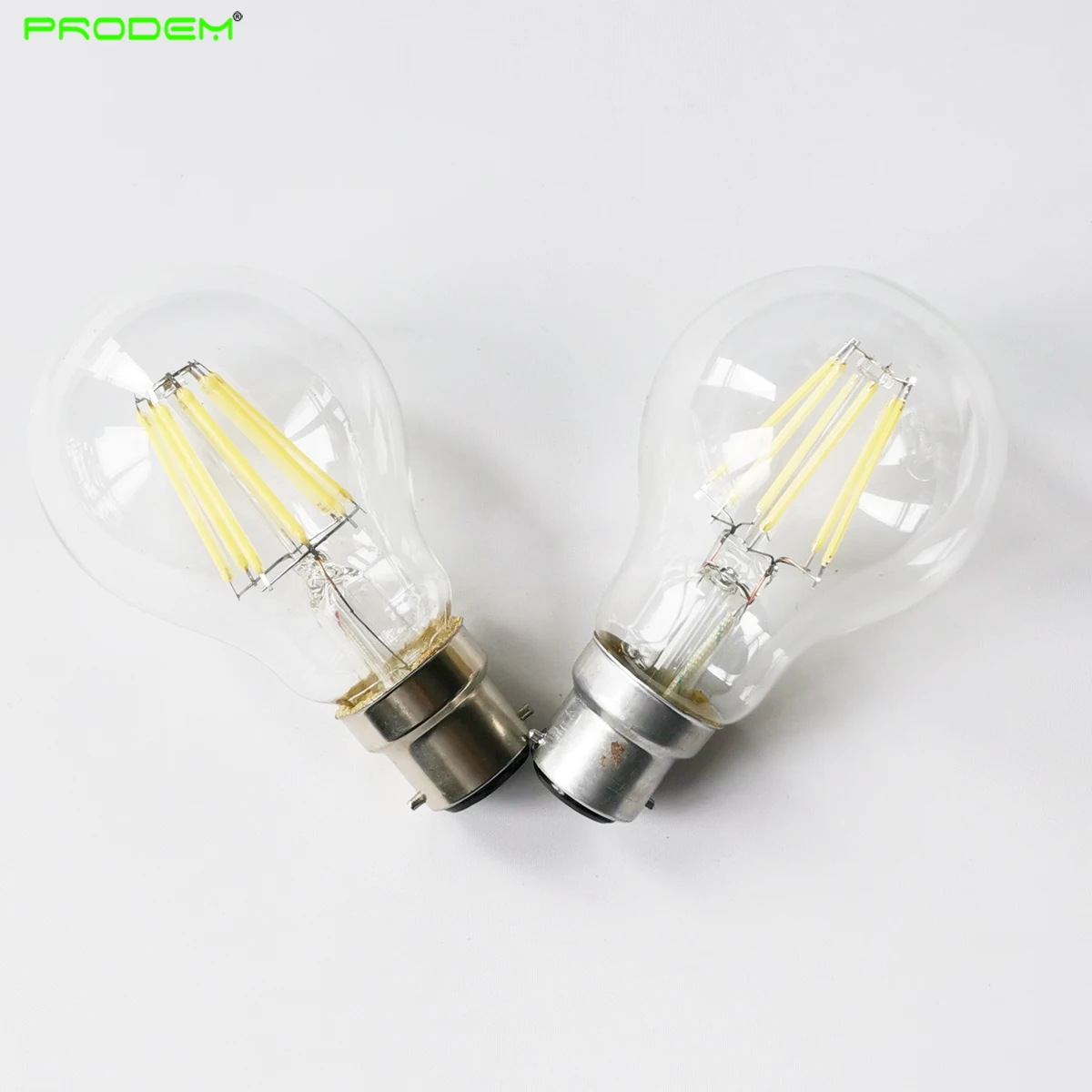 2 YEAR WARRANTY 2 PACK 6W 8W LED Filament Bulb A60 A19 Edison Bombilla Bayonet B22 Base Clear Glass 120V 220V 230V 240V