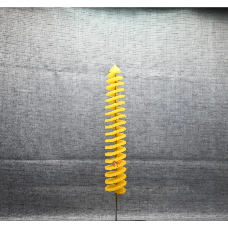 Simulation Food Model Fake Potato Spiral Samples Tornado Potato Props Dummy Whirlwind Twist Potato Tower Model for Display