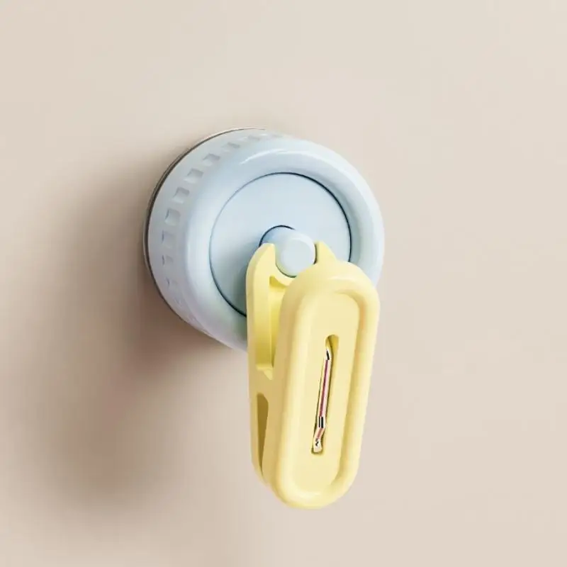 S-Waterproof Rotating Suction Cup Storage Clip No Drill Seamless Hook Glove Hanger Strong Load Bearing Holder Organizer Bath view 7