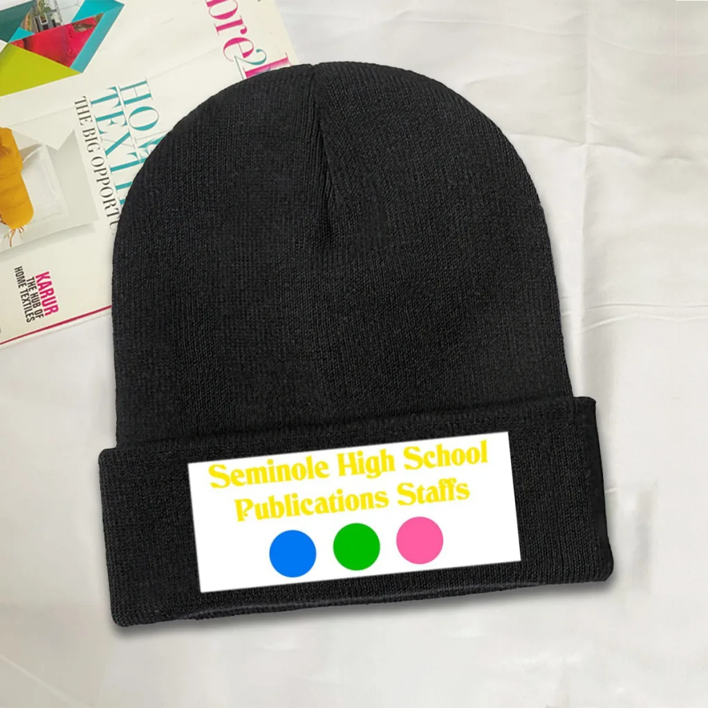 Seminole High School Publications Beanie Knitted Hat Caps Fur Women Men Bonnet Winter Warm