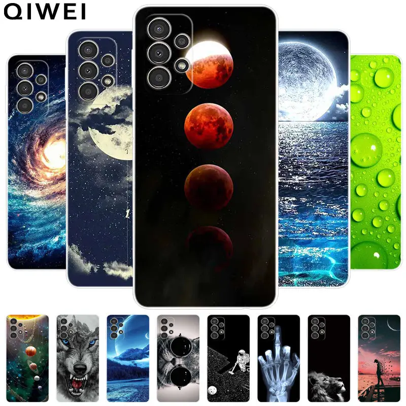 For Samsung A32 4G Case A325F Cool Printing Soft Silicone Phone Cover for Samsung Galaxy A32 5G Cases Boy Man Fundas A 32 A326B