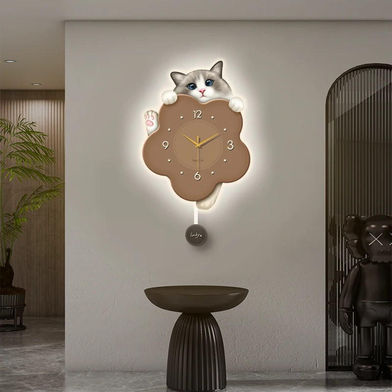 

Relaxing Mural Wall Clocks Living Room Simple Digital Luxury Cartoon Creative Wall Watch Aesthetic Reloj Pared Room Decoration