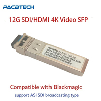 SFP+ Fiber Module 12G SDI/HDMI 4K Video SFP Switch Transceiver Support ASl Broadcasting Type Compatible with Blackmagic