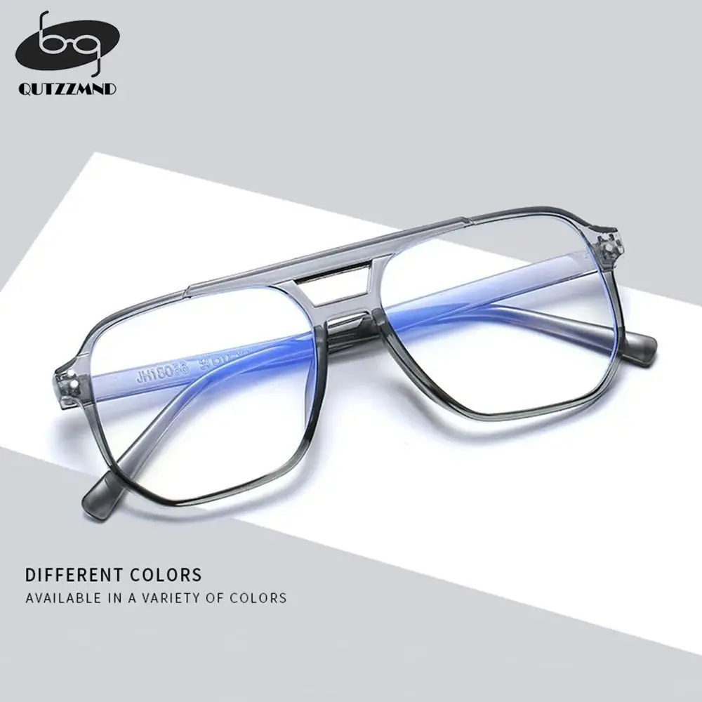 Transparent Computer Glasses Frame Women Men Anti Blue Light Square Eyewear Blocking Glasses Optical Spectacle Eye Protection