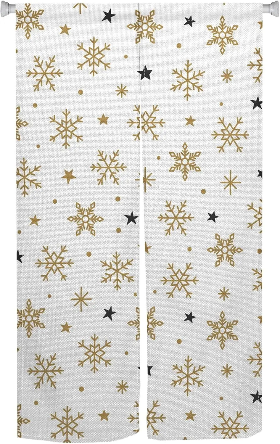 Japanese Doorway Curtain Yellow Snowflake Single Side Noren Doorway Curtains Winter Home Door Curtain Kithchen Divider Bathroom