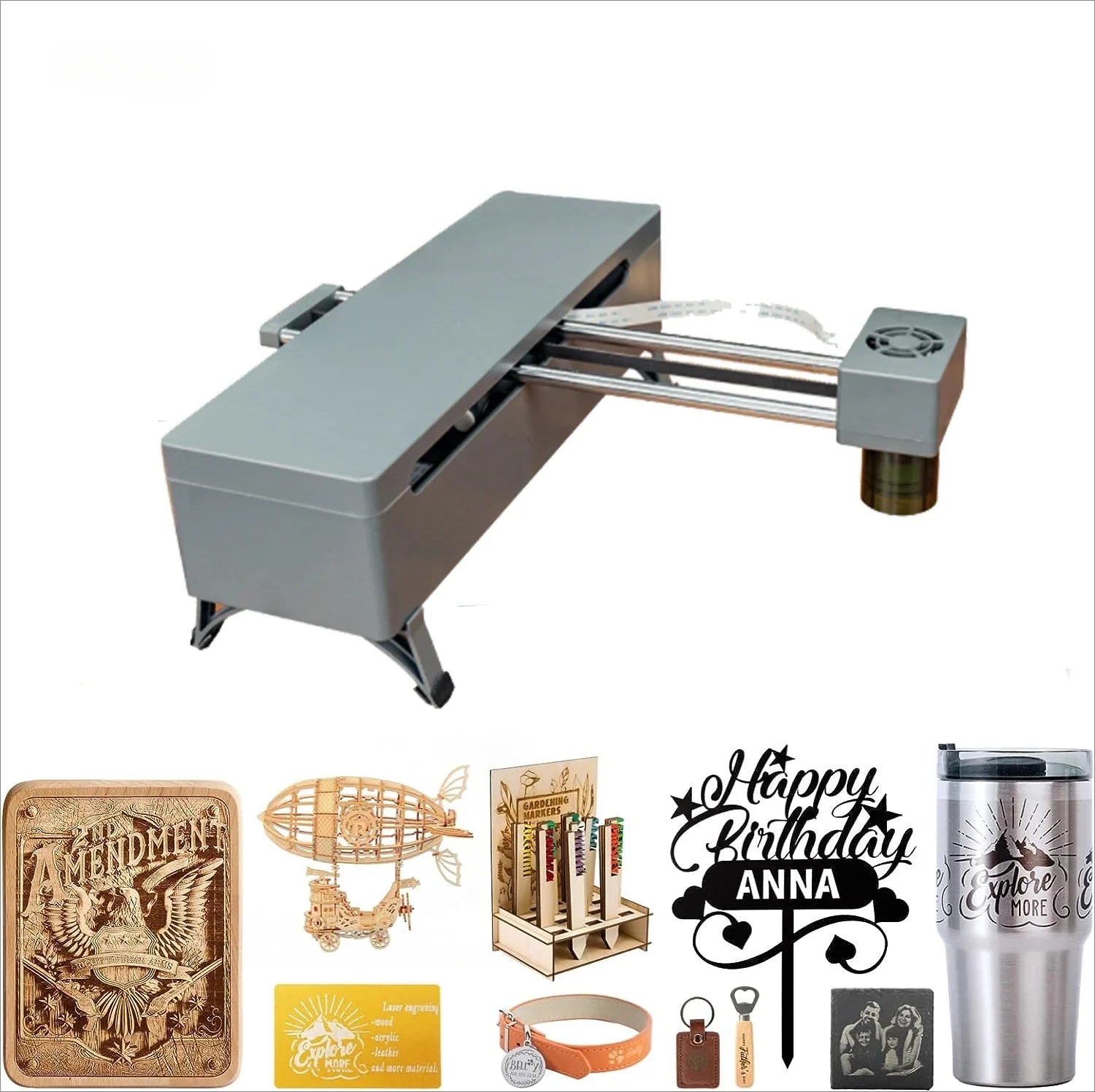 DAJA  DJ7  Engraver Machine Diy CNC  Mr.carve Portable for Woodworking Glass Logo Leather Bamboo 5W Engraving Machine