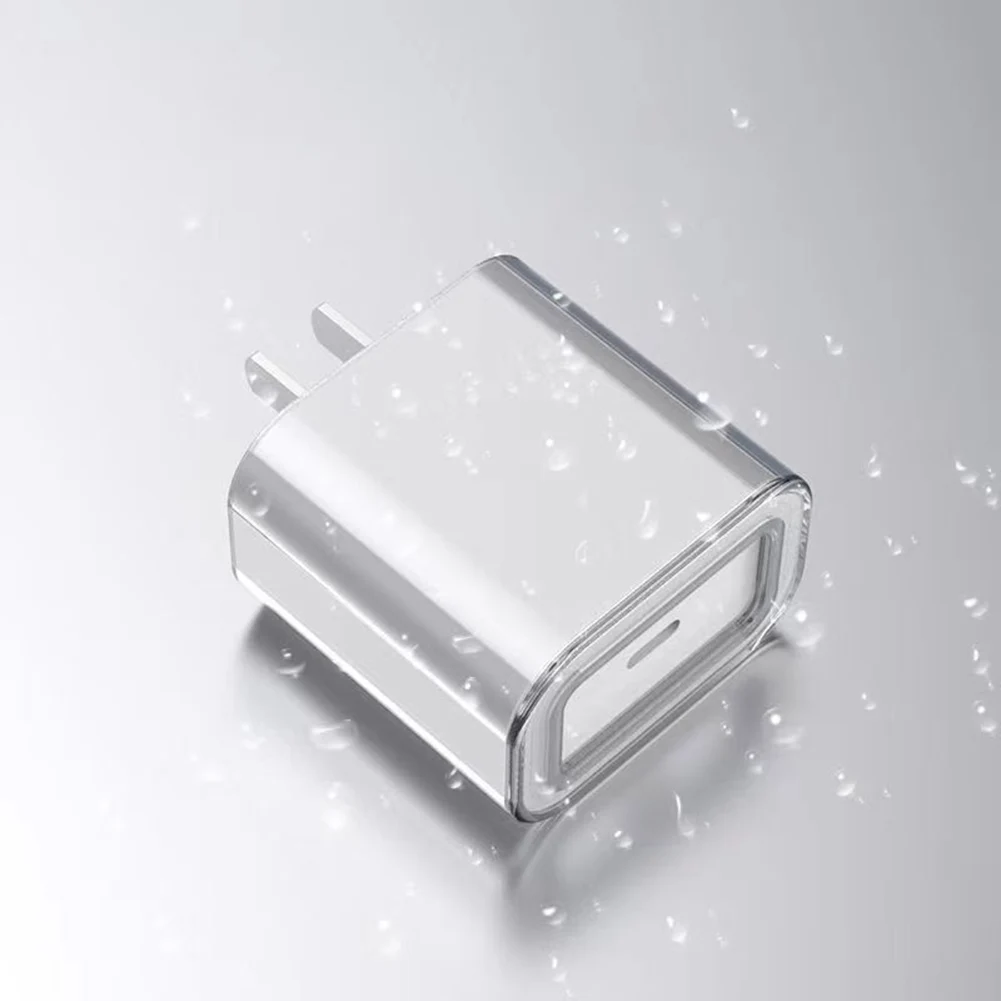 Transparent Phone Charger Adapter Protective Case Full Cover Shell 18W 20W  Mobile Phone Accessories