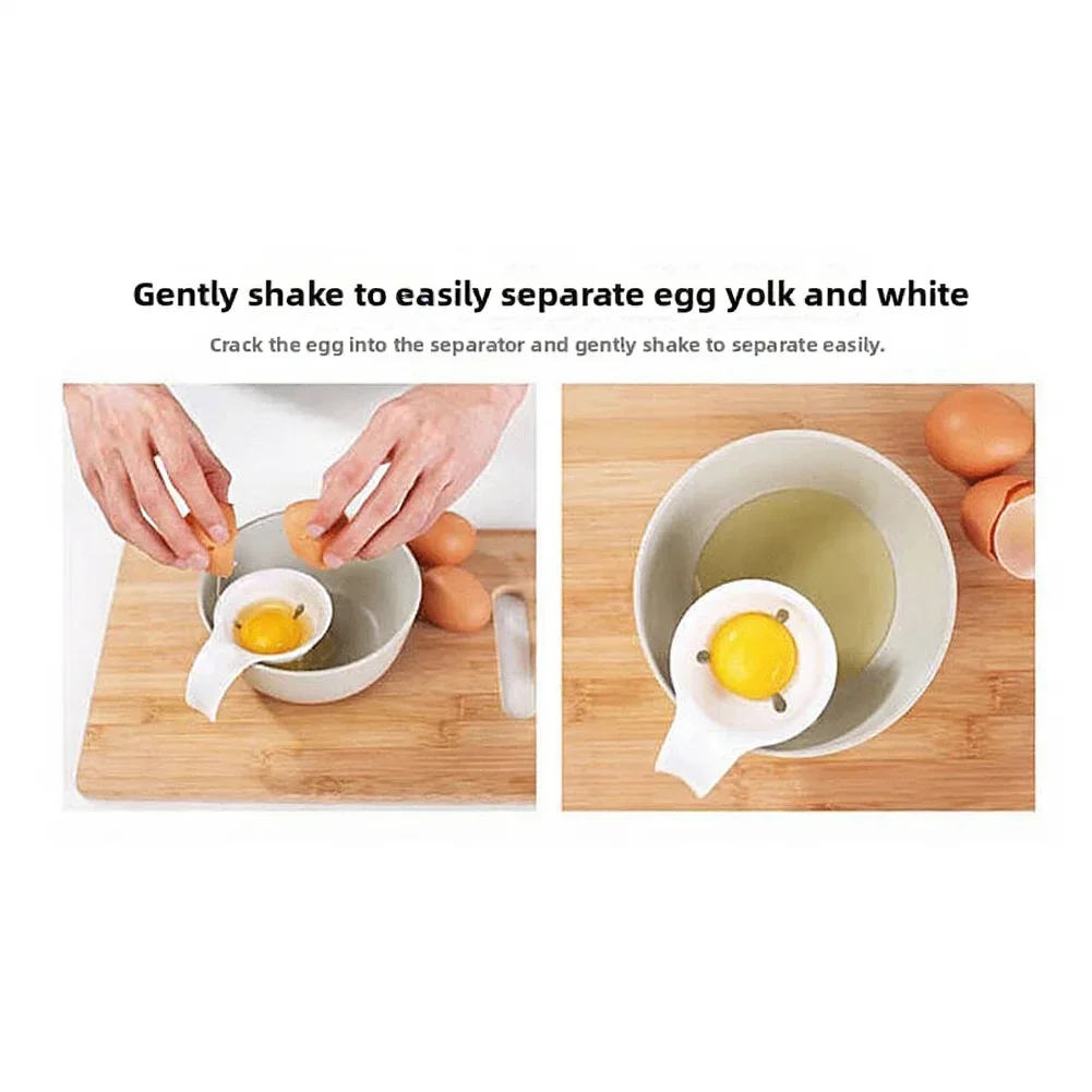 Plastic Egg White Separator With Edge Clip, Easy Yolk Separation Kitchen Utensil Kitchen Gadget For Baking