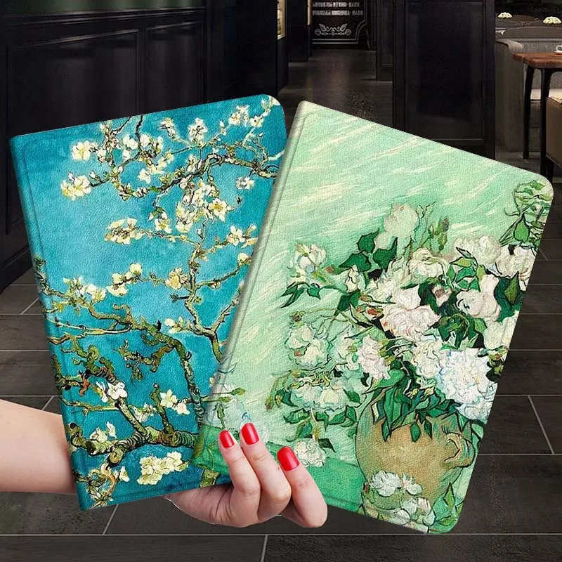 

Oil Painting Flower Art Popular For Xiaoxin Lenovo Tab P12 Extreme Legion Y900 Idea Pro GT 12.1 2025 Foldable Tablet Case Gift