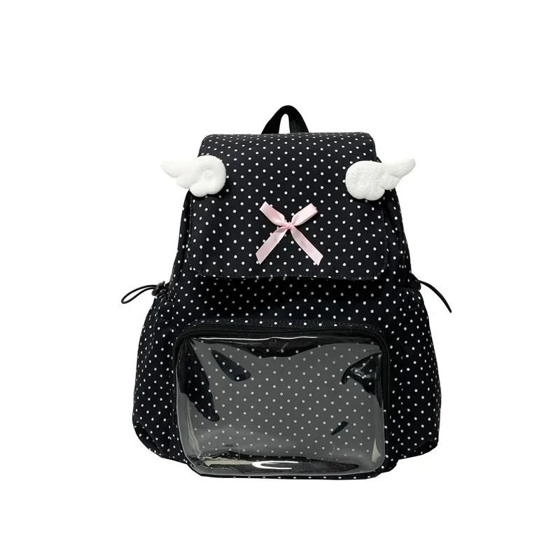 Wings Wave Point Y2K Backpacks Day Cute Backpacks Student Backpack Girl Student Backpacks Itabag Girl Large Appetite Itabag New