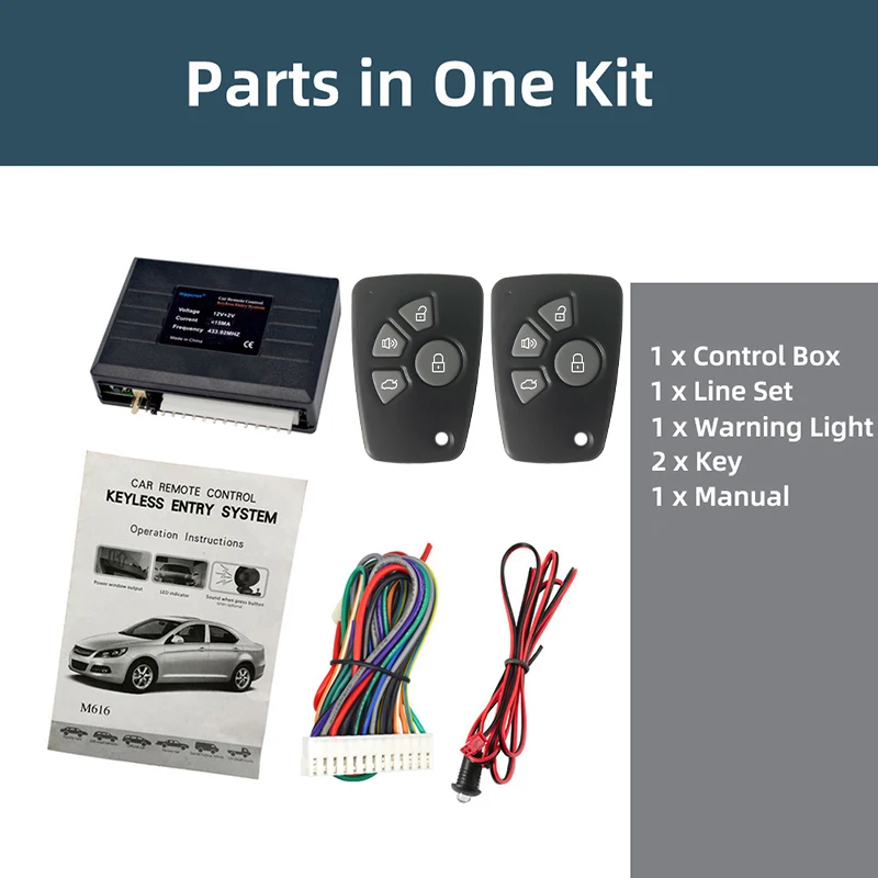 Car Alarm System Remote Central Door Lock Entry Keyless Central Locking Auto Remote Central Kit Automotive Alarm For Car