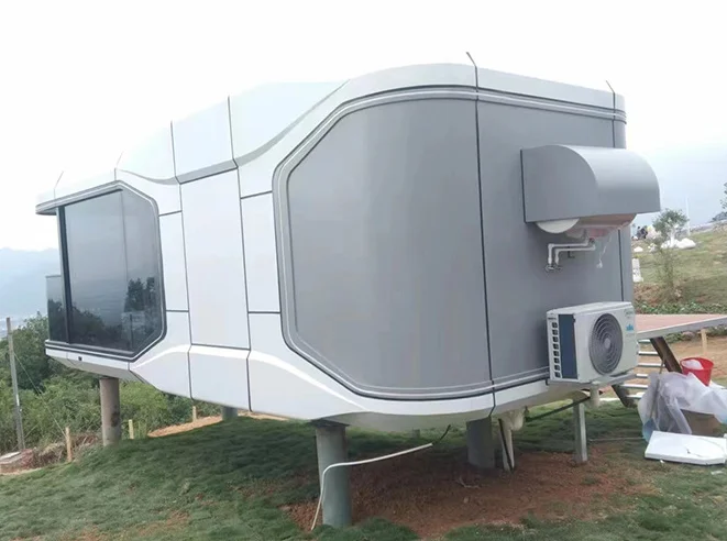 Casa contenedor prefabricada con cápsula espacial, módulo para el hogar, diseño moderno, tienda de campaña para dormir, personalizada