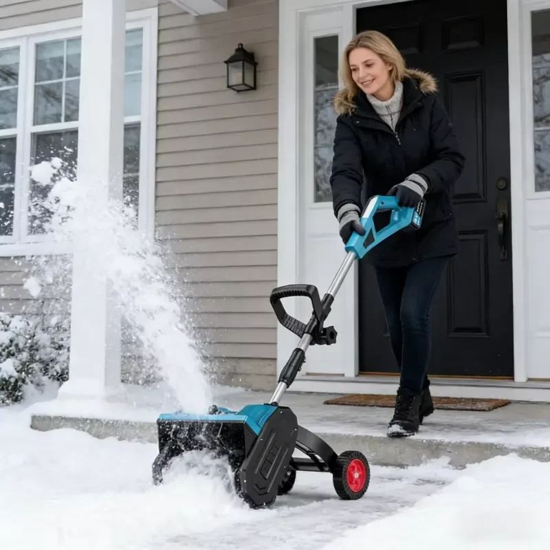 Soprador de Neve Elétrico, Pás de Neve Elétricas, Máquina de Neve, Removedor de Neve a Bateria