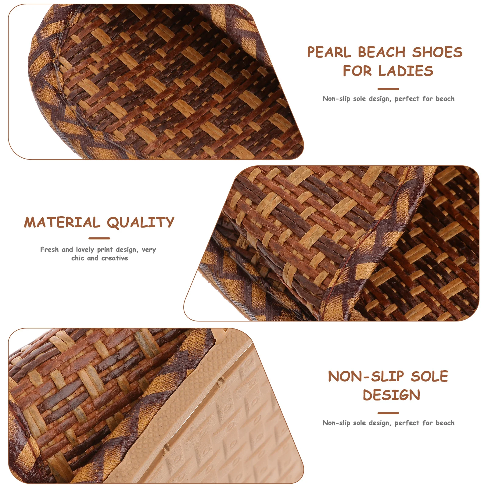 

Сандалии Легкие тапочки Домашняя обувь Cross Cool Feeling ПВХ Крытый ротанг