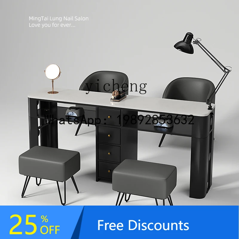 

AA Slate Nail Art Table and Chair Set 45 Wide Marble Nail Art Table Nail Shop Black Special Table