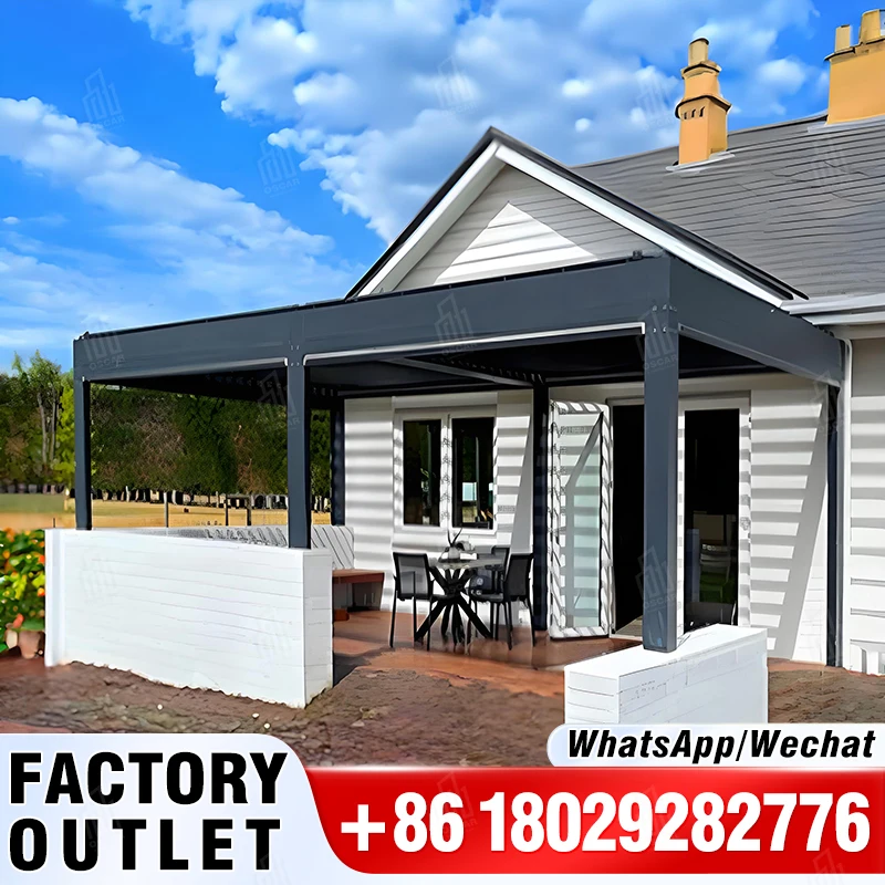 hot sale aluminium pergola 4x4 customized patio pergola iron metal gazebo aluminium pergola aluminium outdoor set